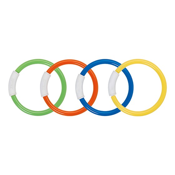 Set 4 Rings Diving Multicolor