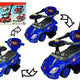 Toddlers Ride On Push Along With Parent Handle Mega Car 3in1 Blue