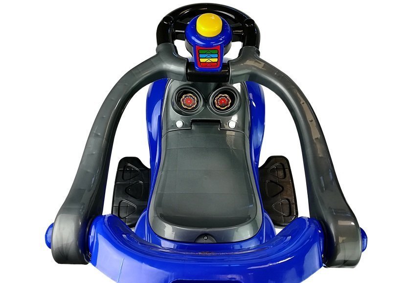 Toddlers Ride On Push Along With Parent Handle Mega Car 3in1 Blue