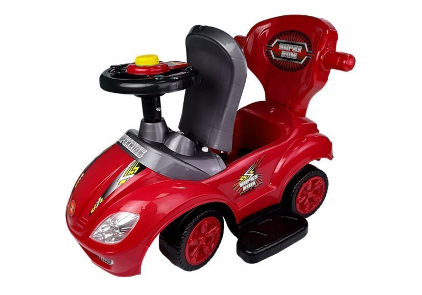 Toddlers Ride On Push Along With Parent Handle Mega Car 3in1 Red