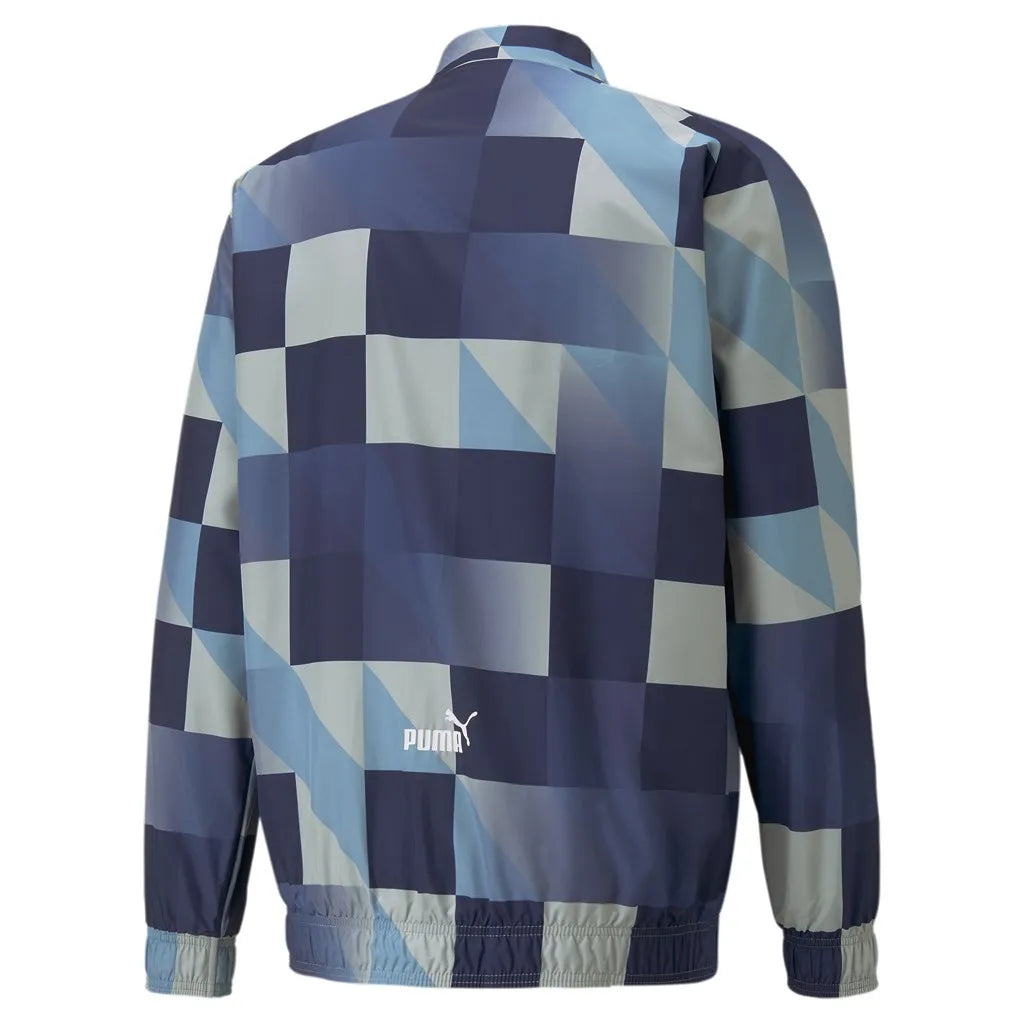 Herren Puma Manchester City Prematch Jacke Grau