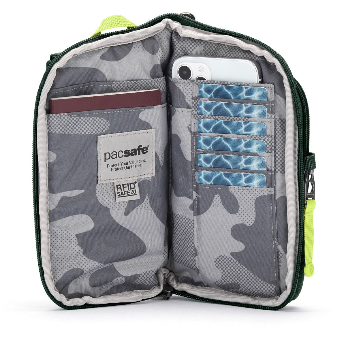 Pacsafe Go Tech Crossbody Spruce Green