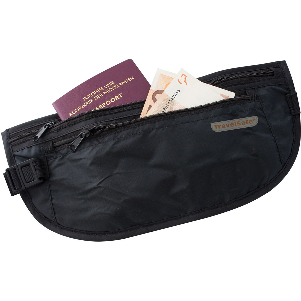 Travelsafe Moneybelt ligero negro
