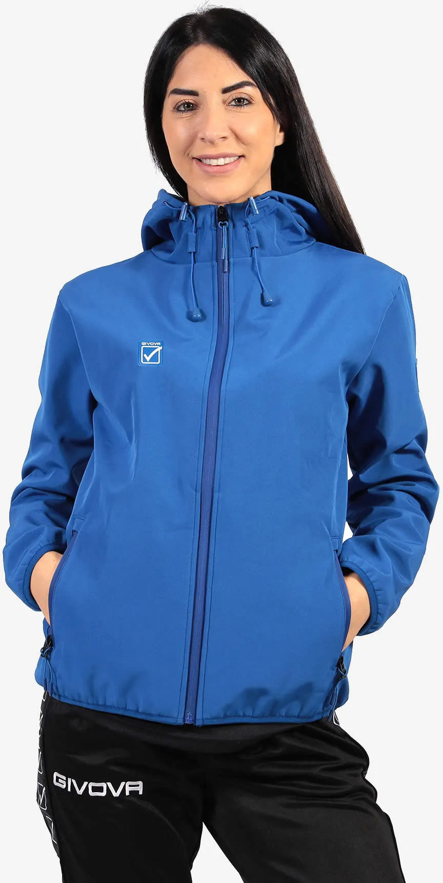 Giacca softshell unisex Givova Jacket blu royal 2xl