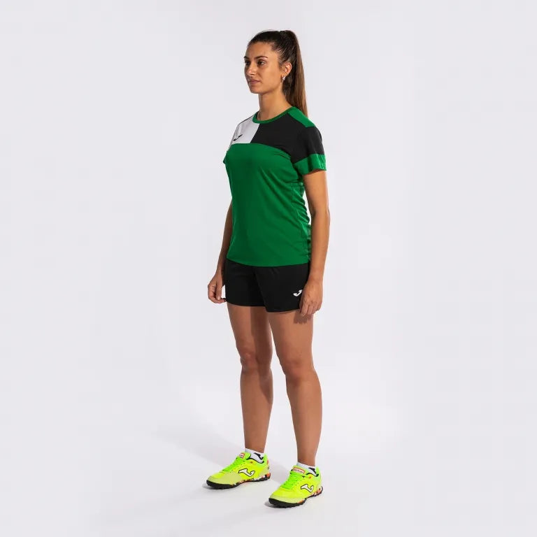 Maglietta donna joma camiseta manga sky verde-nero verde/nero xs