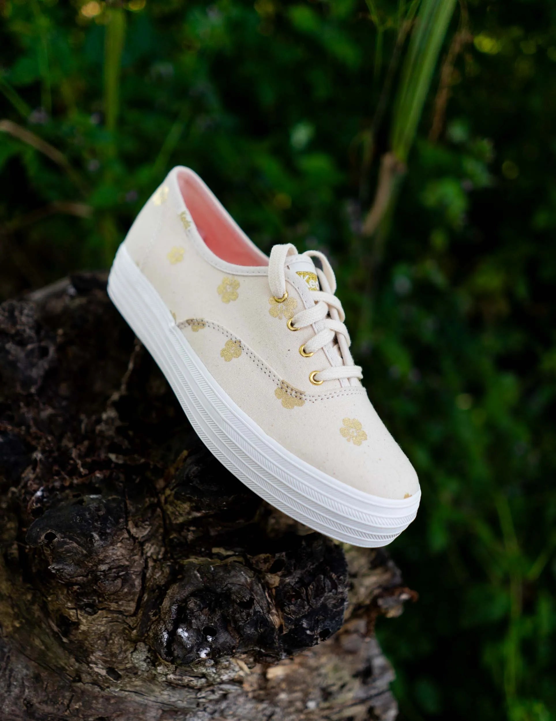 Women's Shoes Keds Wms Triple Kick Hibiscus Natural Beige
