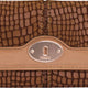 Дамски портфейл Fossil Wmns Leather Wallet Maddox Embossed Flap Clutch Brown