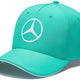 Mercedes unisex kaart F1 team baseballpet blauwgroen turkoois