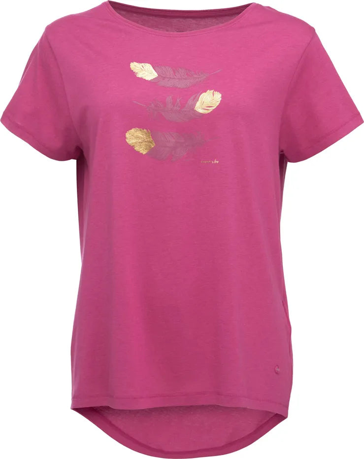 T-shirt damski Loap Asika Pnk Różowy