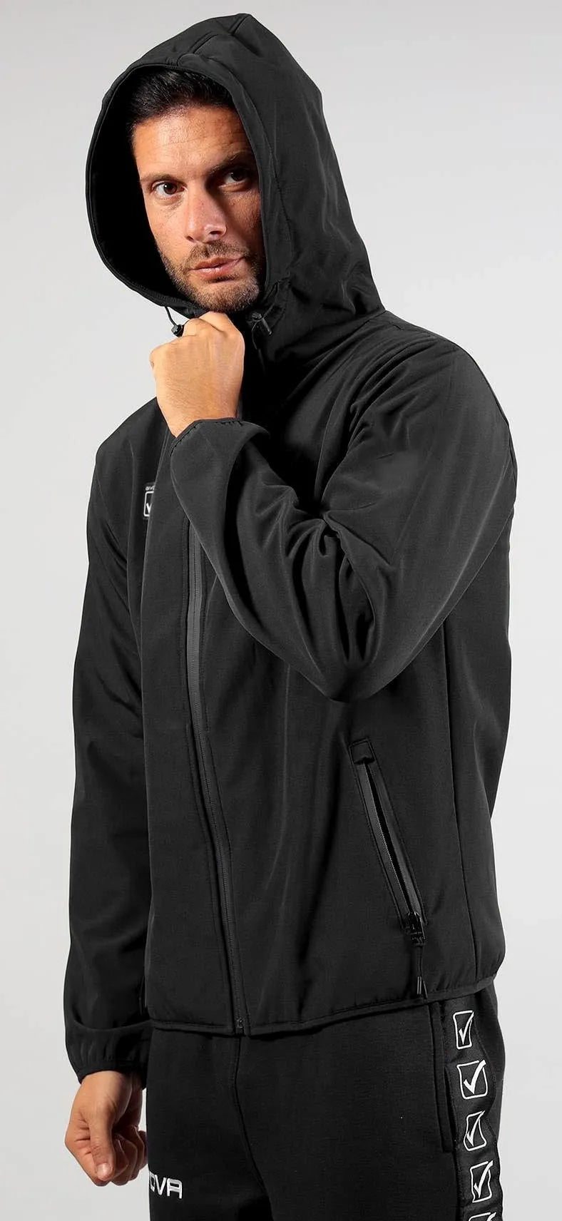 Unisex softshelljas Givova jas zwart