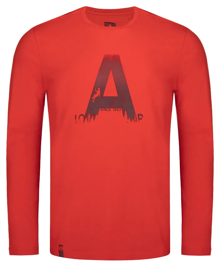 T-shirt męski Loap Aldoss czerwony