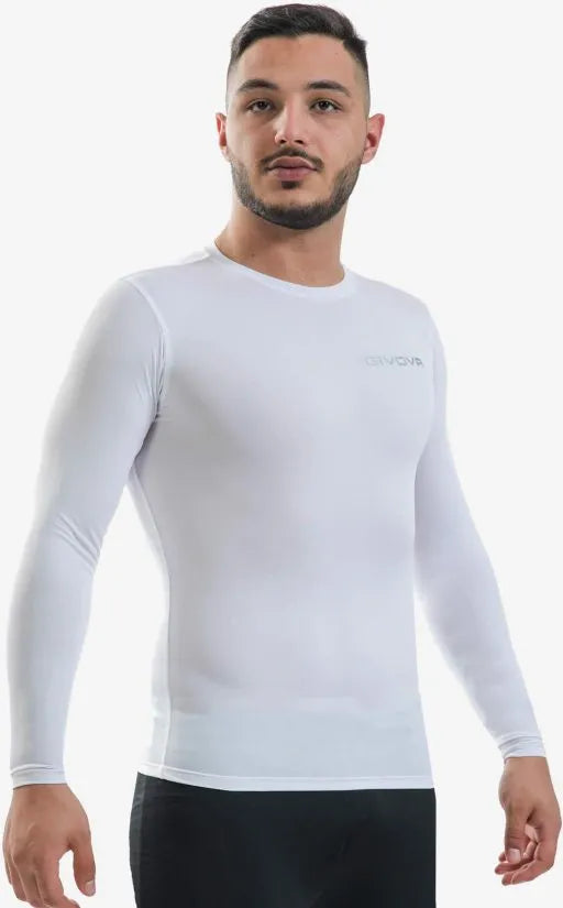 Camiseta funcional givova corpus 3 maglia intima elastica branca 2xs