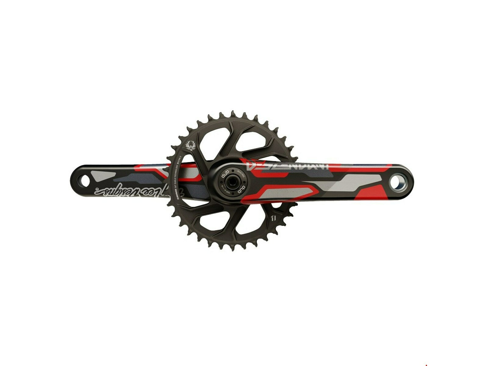 Truvativ Crankset Descendant Eagle Dub Dh Colab Troy Lee Designs Black-red