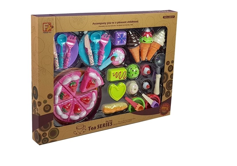 Set Di Dolci Dessert Gelati Biscotti Accessori