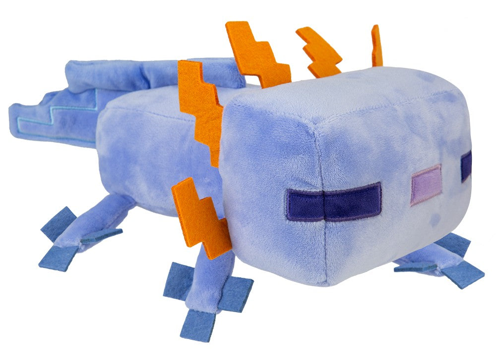 Peluche Minecraft Axolotl Bleu 28 Cm