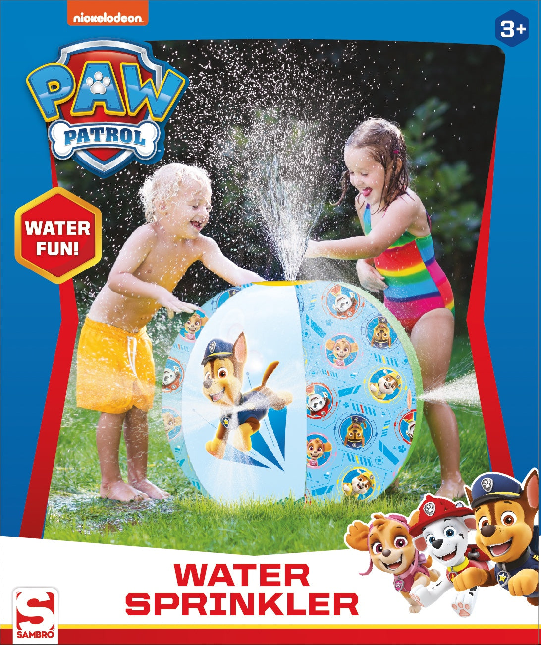 Paw Patrol Sfera Gonfiabile Irrigatore d'Acqua 50 Cm
