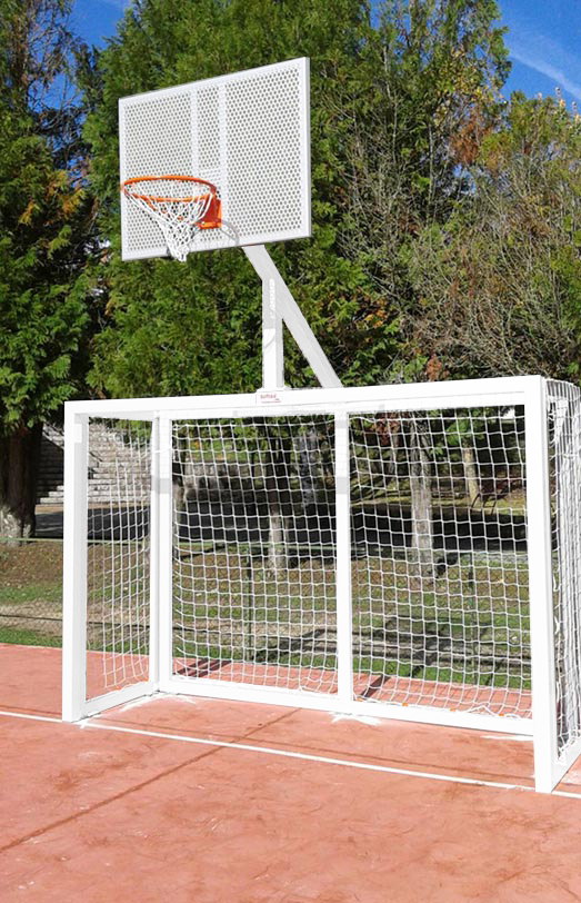 Futsal-/Handball-Tore setzen – Basketballkorb weiß