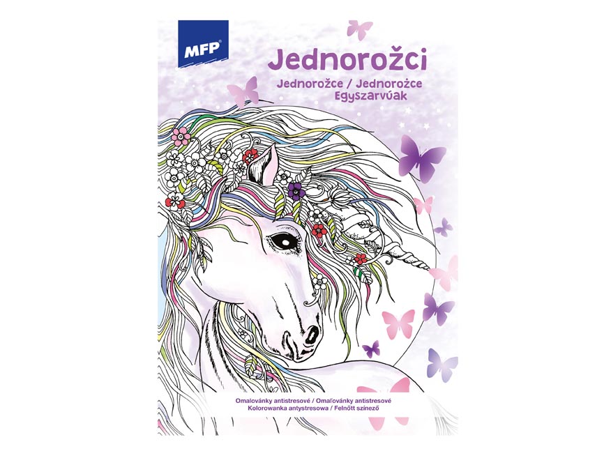 Antistresové omaľovánky Jednorožce 3