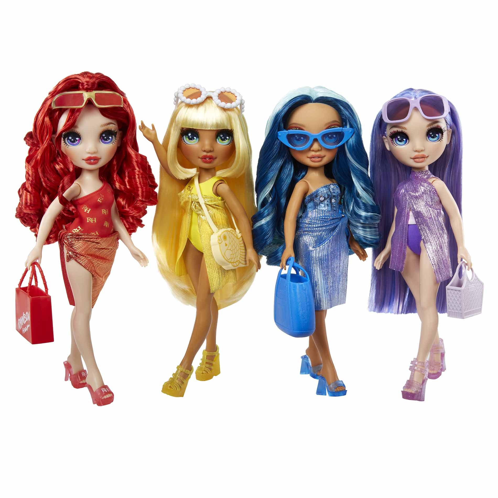 Duhová vysoce módní panenka fialová