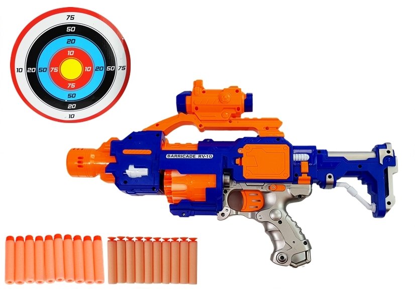 Foam Bullet Rifle With Rotary Target 45 Cm