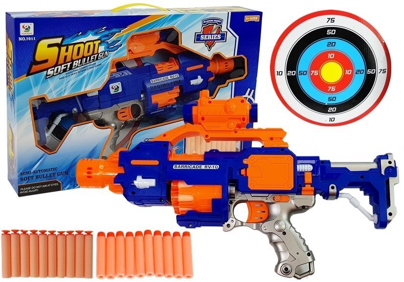 Foam Bullet Rifle With Rotary Target 45 Cm