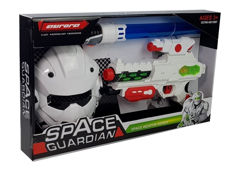 Space Laser Gun With Sword And Mask