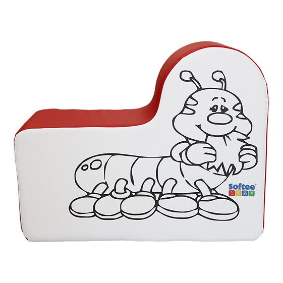 Figuur Worm 64 Hoog X 25 Breedte X 80 Achtergrond Cm