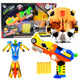 Foam Dart Gun Robot 2 In 1 Mask 6 Darts