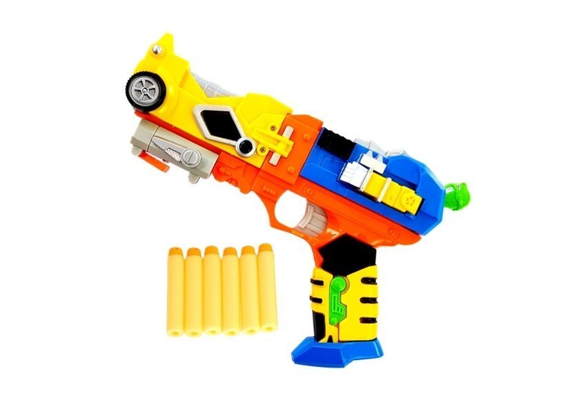 Foam Dart Gun Robot 2 I 1 Maske 6 Dart