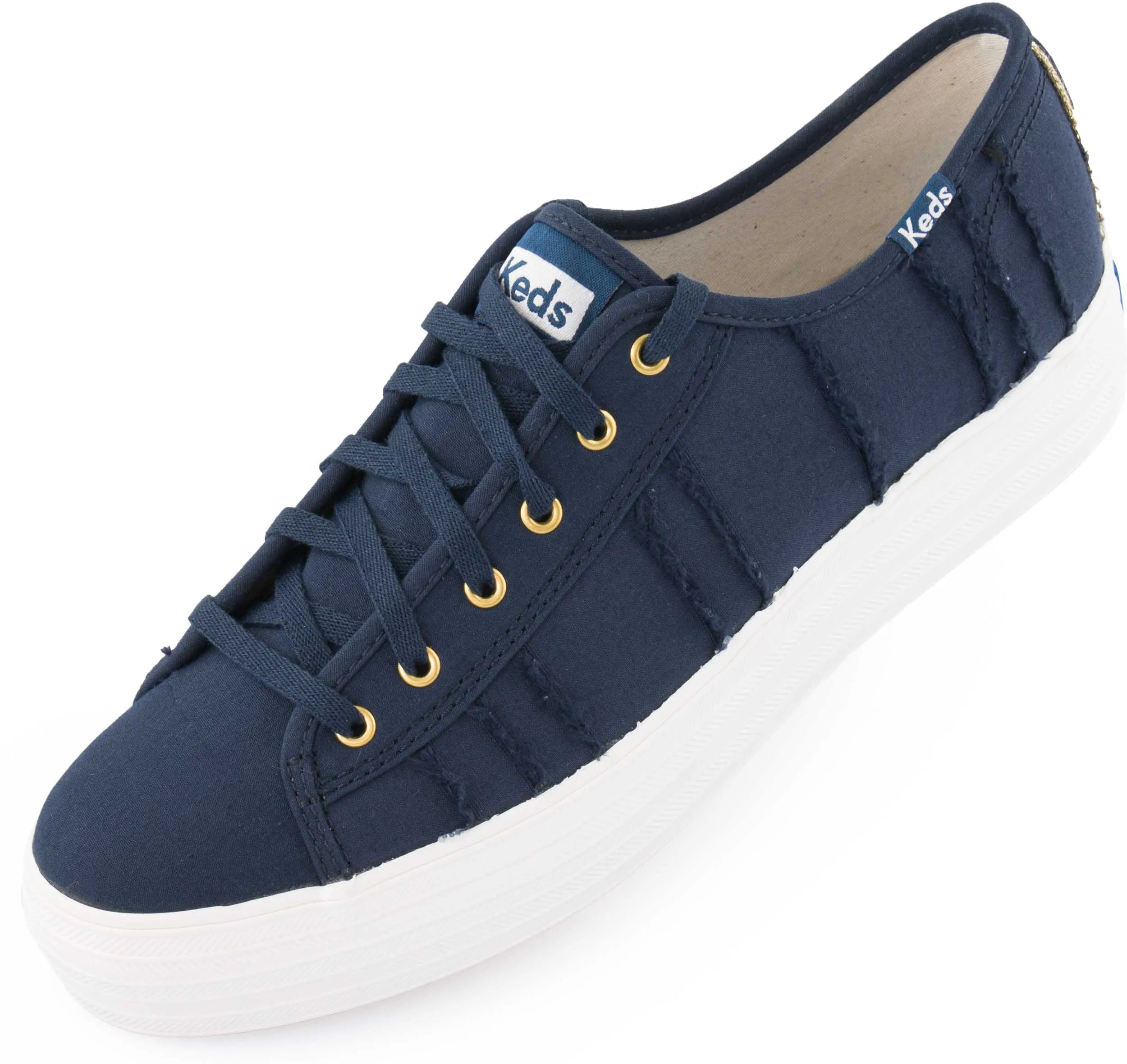 Női cipő Keds Wms Triple Kick Eyelash Canvas Indigó kék
