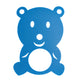 Teddy Bear-shaped Mat 4 Cm Azul ÚNICA