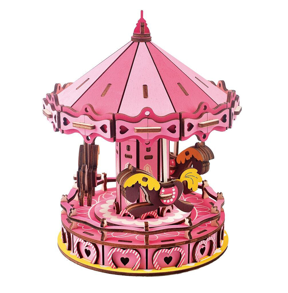 Woodcraft 3D puzzle kolotoč