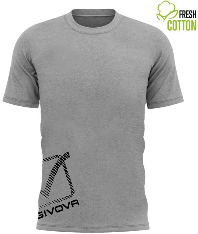 Tricou Givova din bumbac gri deschis reflectorizant