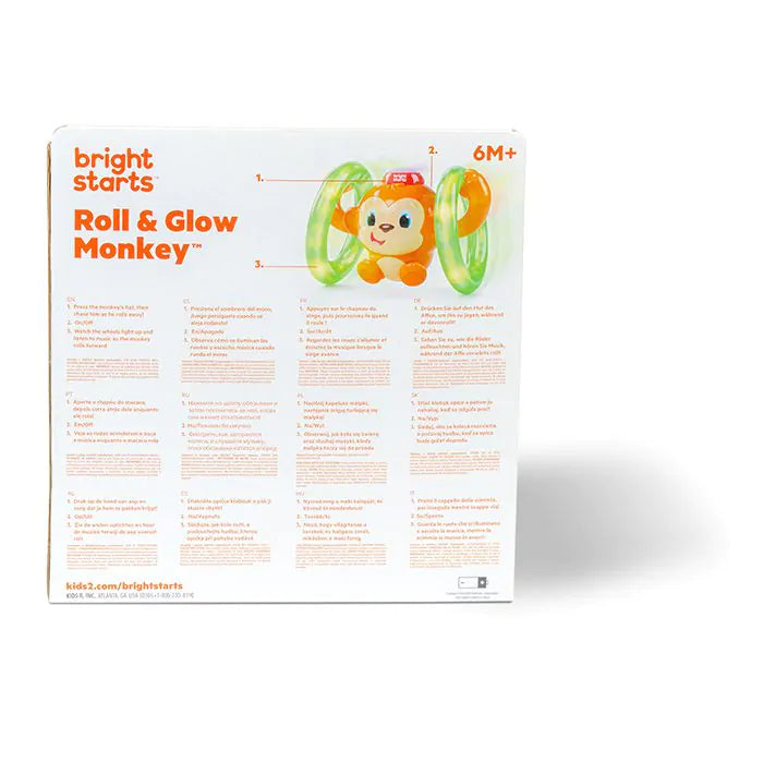 Играчка Bright Starts Roll & Glow Monkey