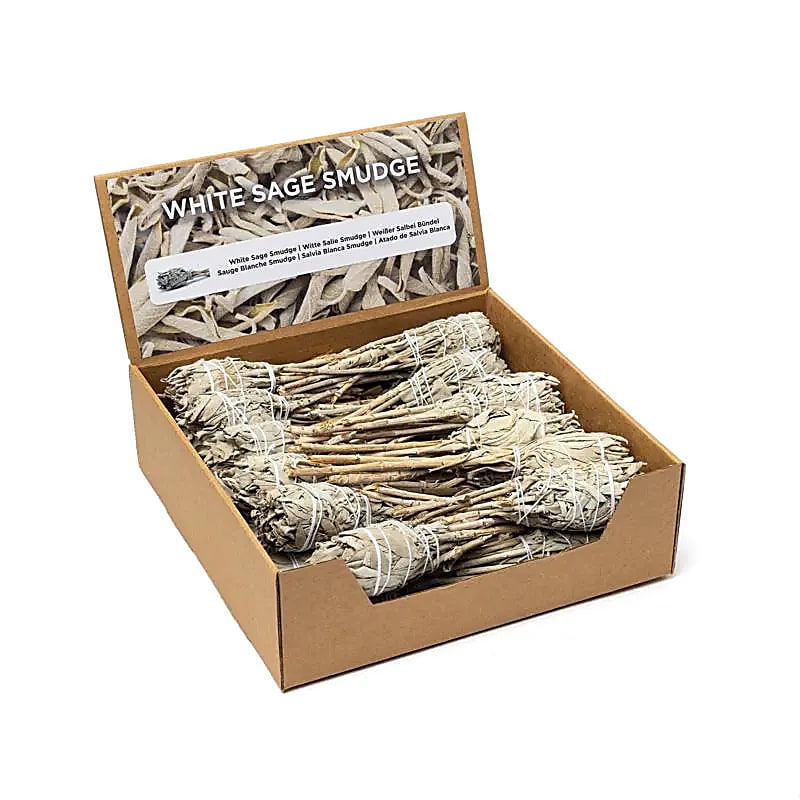 White Sage Smudge Torch Per 24 In Display - ±10–20 G; 12×4 Cm