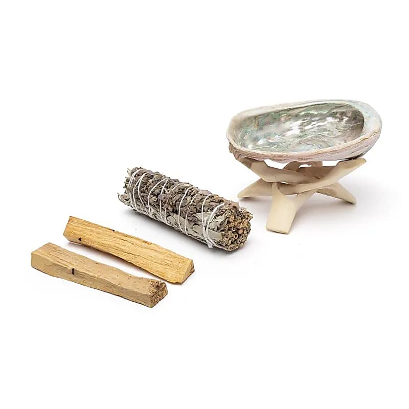 Smudgesæt hvid salvie lavendel & Palo Santo - 19,5×12,5×4 cm