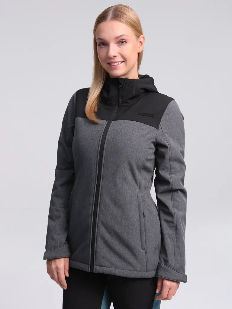 Damen Softshelljacke Loap Luka Schwarz