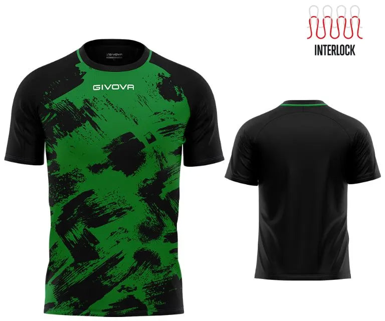 Sportshirt Givova Art Interlock Groen-zwart Groen