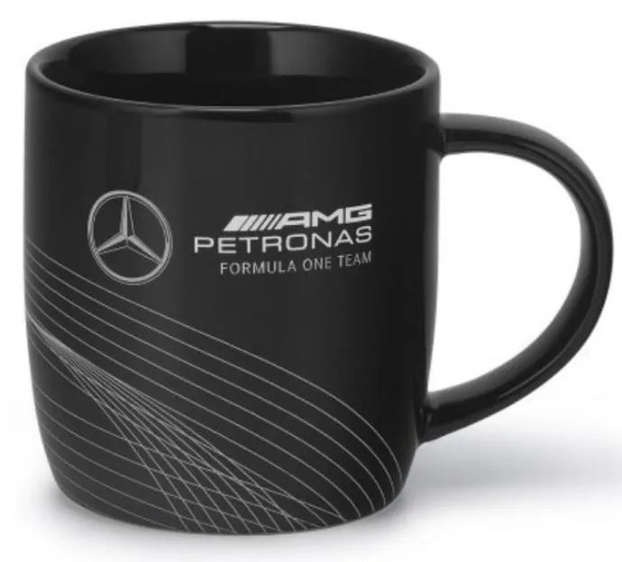 Mercedes f1 fw lógó muga 350 ml dubh
