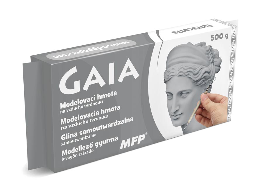 Modelovacia hmota Gaia 500g šedá
