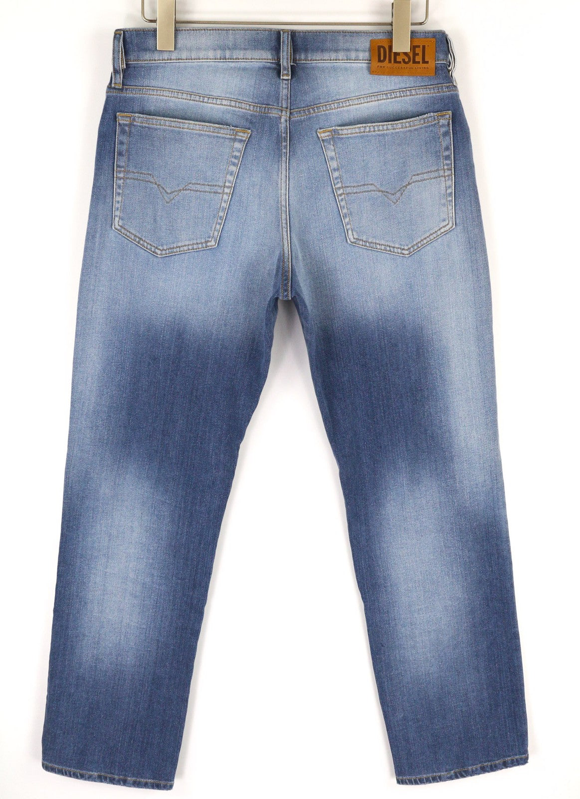 Diesel D-mihtry 009nf Jeans da uomo blu dritto elasticizzato con bottoni