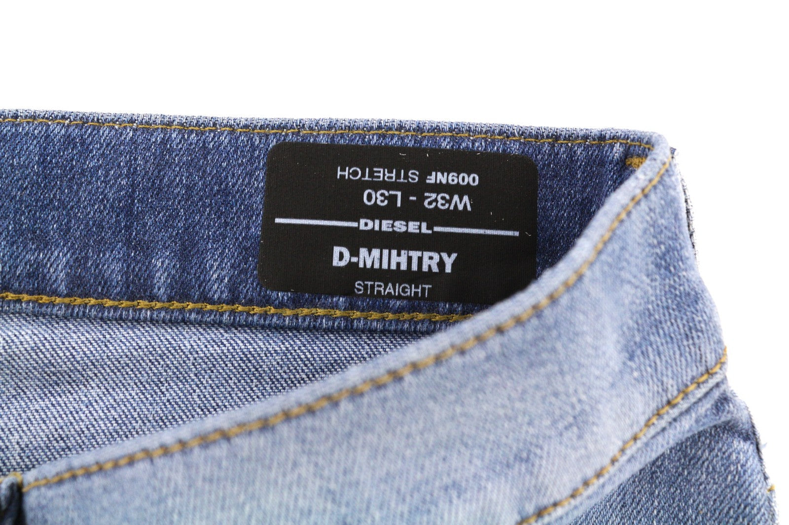 Diesel D-mihtry 009nf Jeans da uomo blu dritto elasticizzato con bottoni
