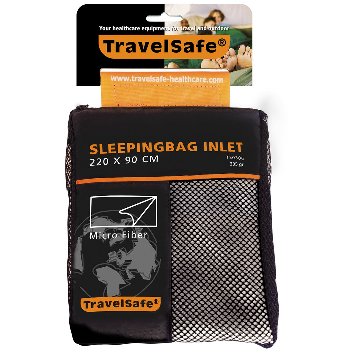 Travelsafe Śpiwór z wlotem z mikrofibry