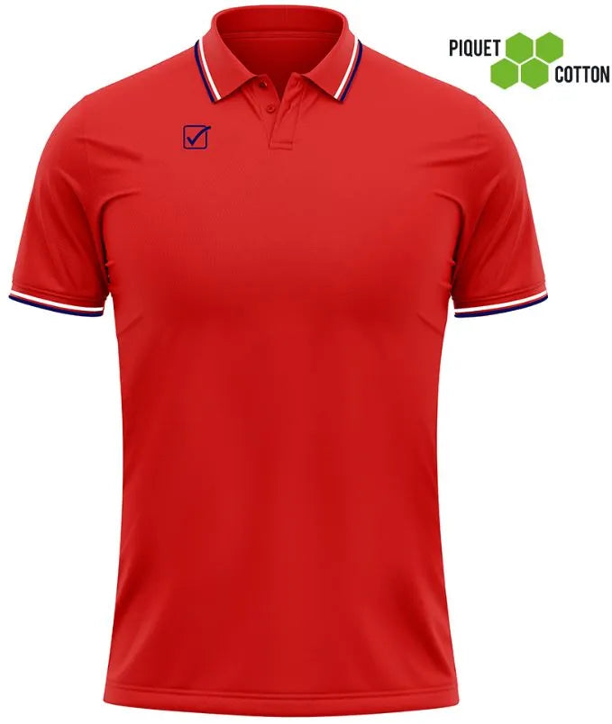 Tricou Polo Givova Roșu-Albastru Marin Roșu