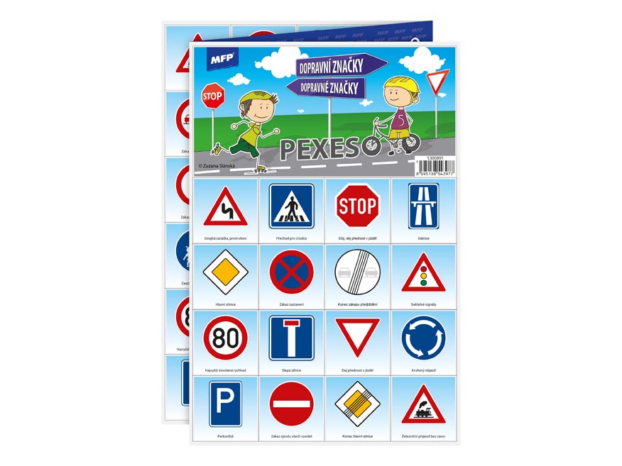 Pexeso Mfp 3xa4 Traffic Signs