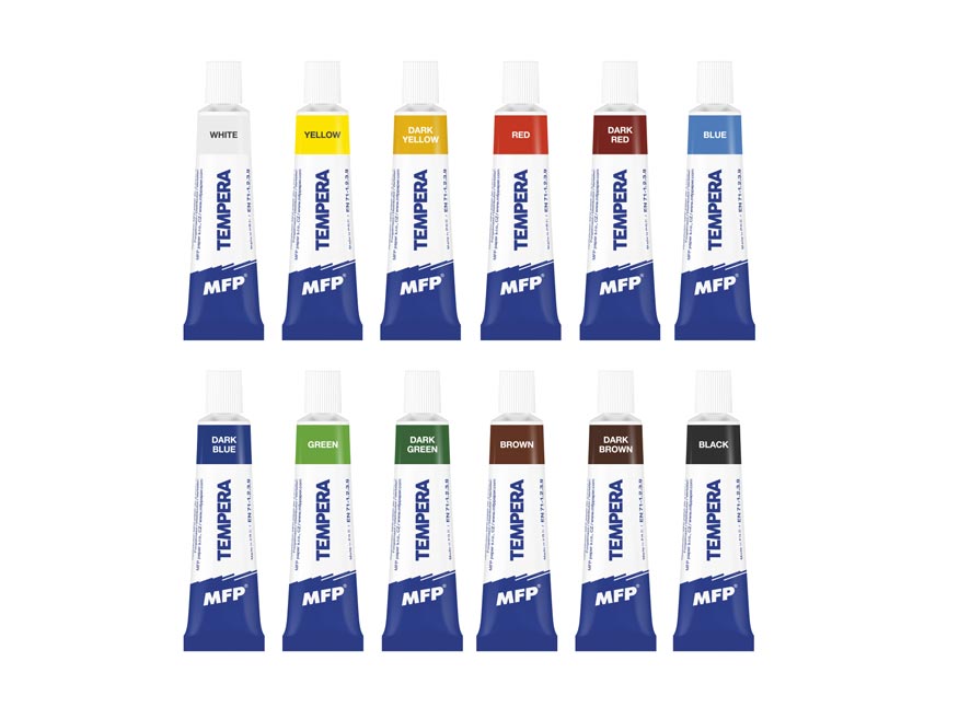Tempera Colors Set 12 ks 12ml