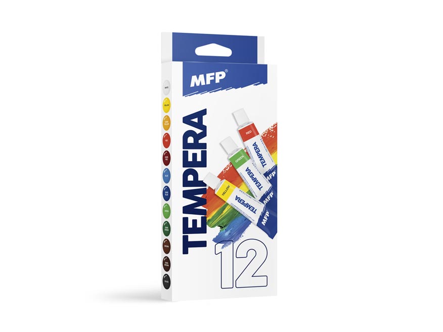 Tempera Colors Set 12 ks 12ml