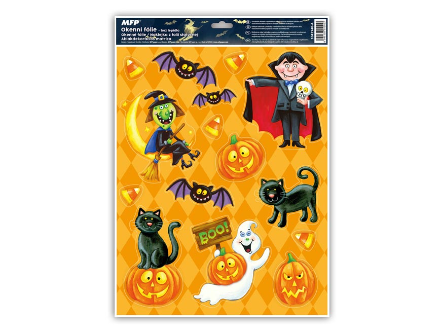 Okenný film Halloween Glitter Ha001