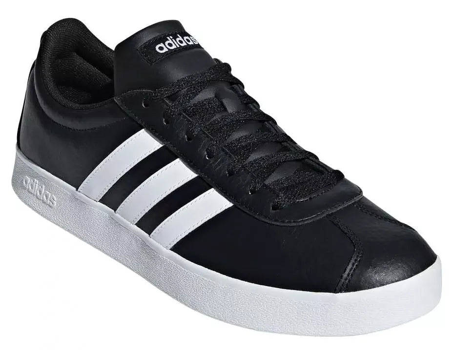 HERENSCHOENEN ADIDAS M VL COURT 2.0 ZWART/WIT/WIT ZWART 44