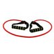Resistance Fitness Tube fogantyúk Flex New Density Light Half Red